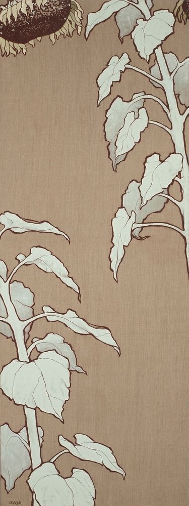 Sunflower On Linen Art | Joseph Jackino