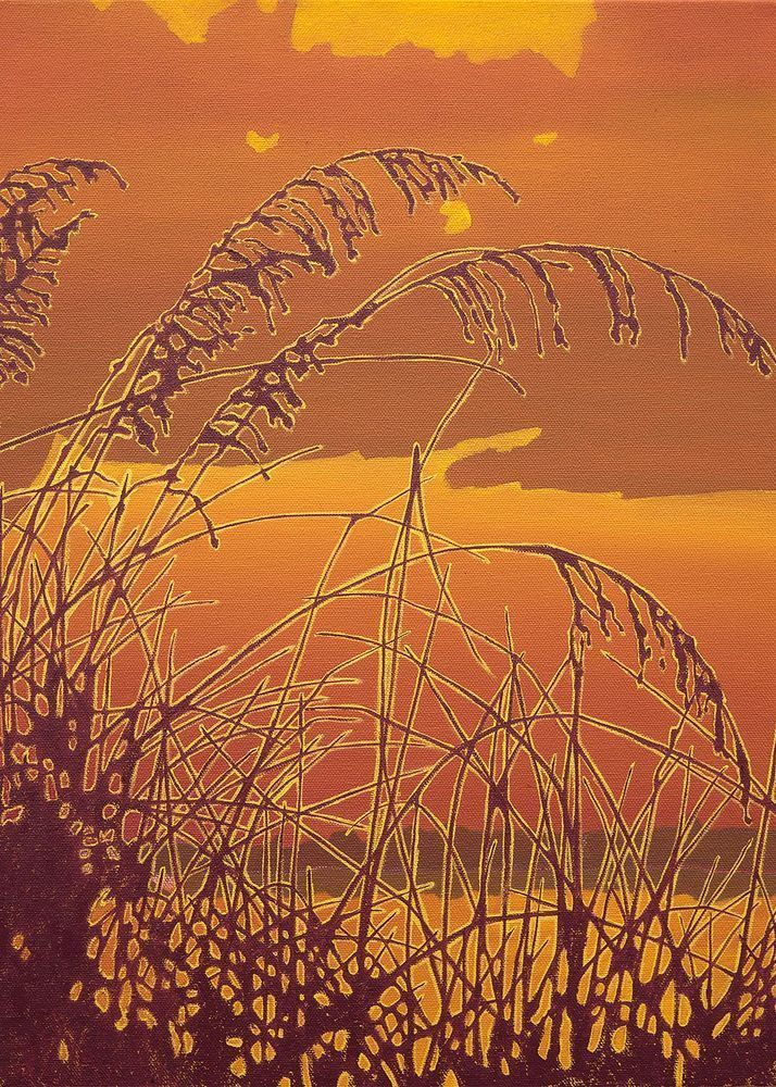 Sea Oats Ii Card Art | Joseph Jackino
