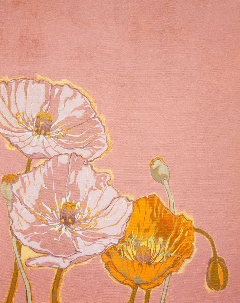 Poppies Pink Art | Joseph Jackino