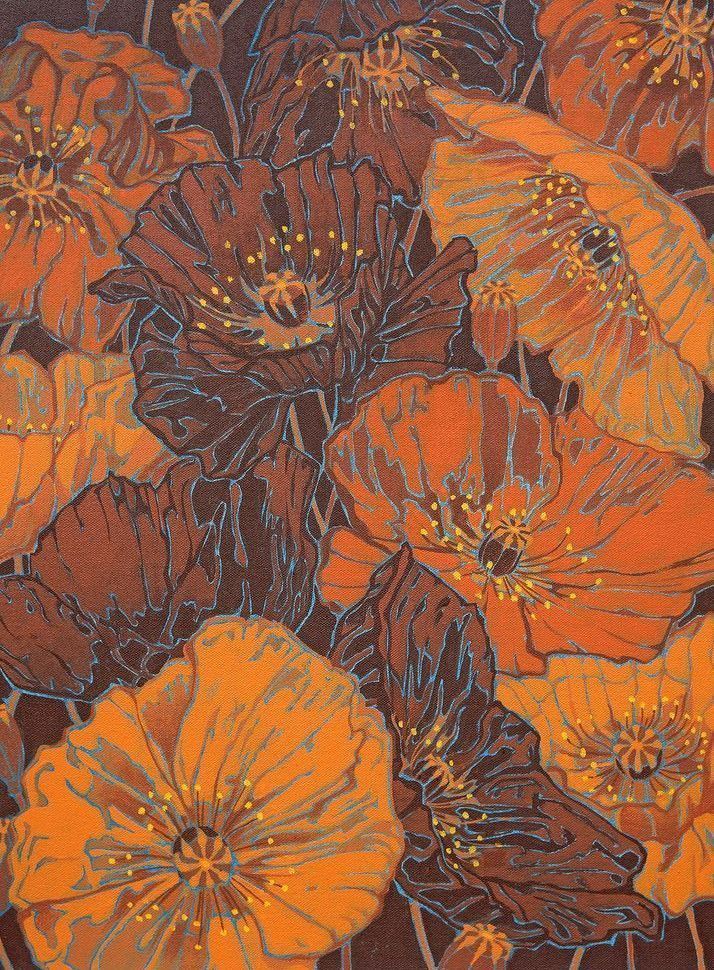 Poppies Iv Card Art | Joseph Jackino
