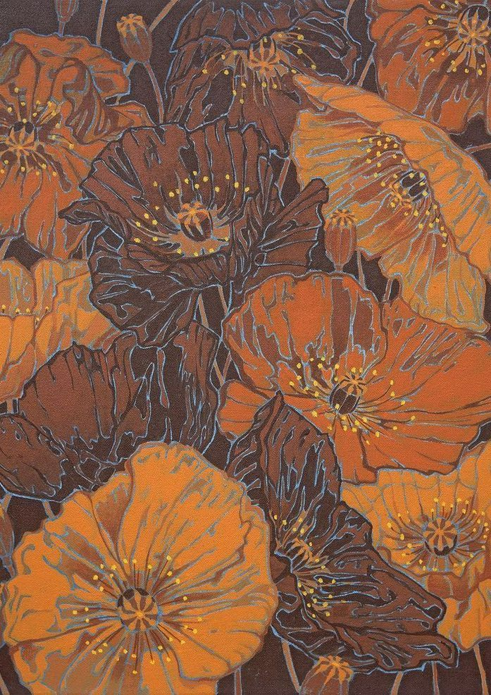 Poppies Iv Card Art | Joseph Jackino
