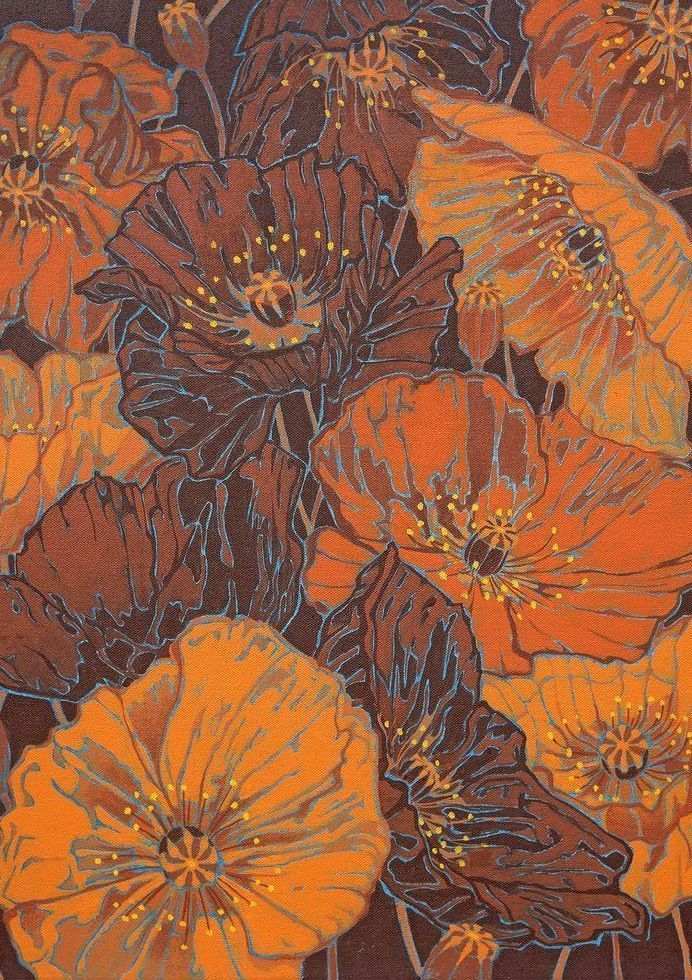 Poppies Iv Card Art | Joseph Jackino