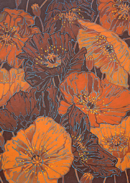 Poppies Iv Card Art | Joseph Jackino