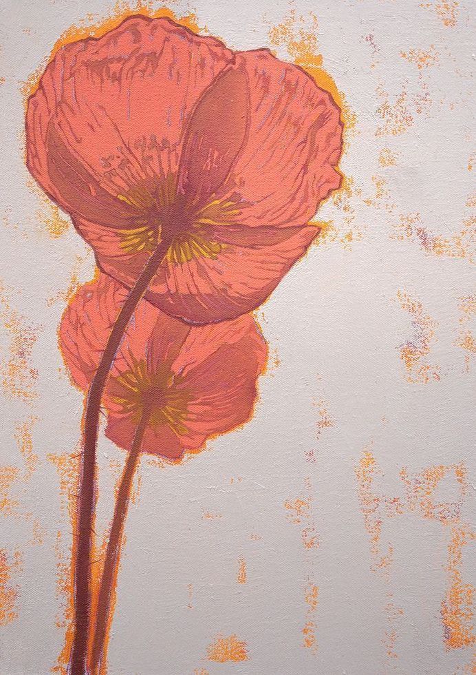Poppies Ii Card Art | Joseph Jackino
