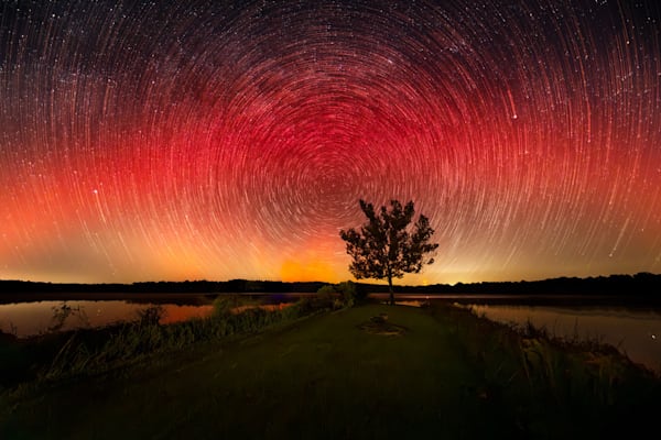 Aurora Borealis | Hurricane Lake, Black Water River State Forest, Florida | Limited Fine Art Prints | Photography by Jeff Waldorff