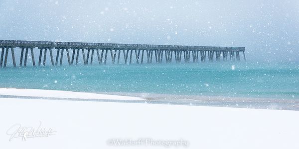 Snow Screen | Navarre Beach, Florida | Fine Art Prints & Acrylic | Waldorff Photography