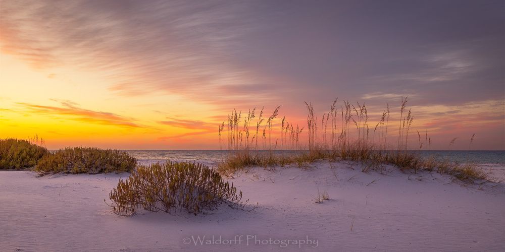 Emeralds in Red | Pensacola Beach, Florida | Fine Art Landscape Photography on Canvas, Paper, Metal, Acrylic | Photography by Jeff Waldorff