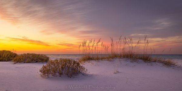 Emeralds in Red | Pensacola Beach, Florida | Fine Art Landscape Photography on Canvas, Paper, Metal, Acrylic | Photography by Jeff Waldorff