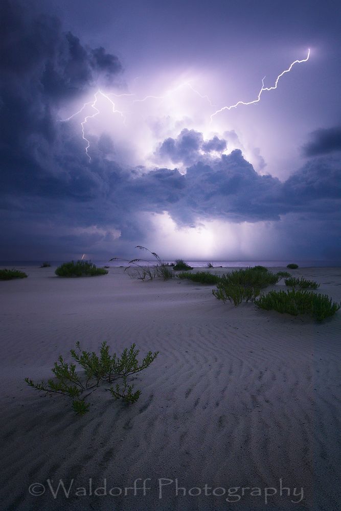 Gorgeous lightning storms near Navarre Beach along the Emerald Coast of Florida | Fine Art Prints on Canvas, Paper, Metal, & More | Waldorff Photography