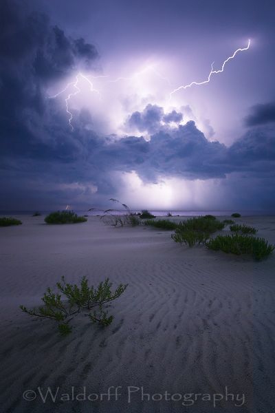 Gorgeous lightning storms near Navarre Beach along the Emerald Coast of Florida | Fine Art Prints on Canvas, Paper, Metal, & More | Waldorff Photography