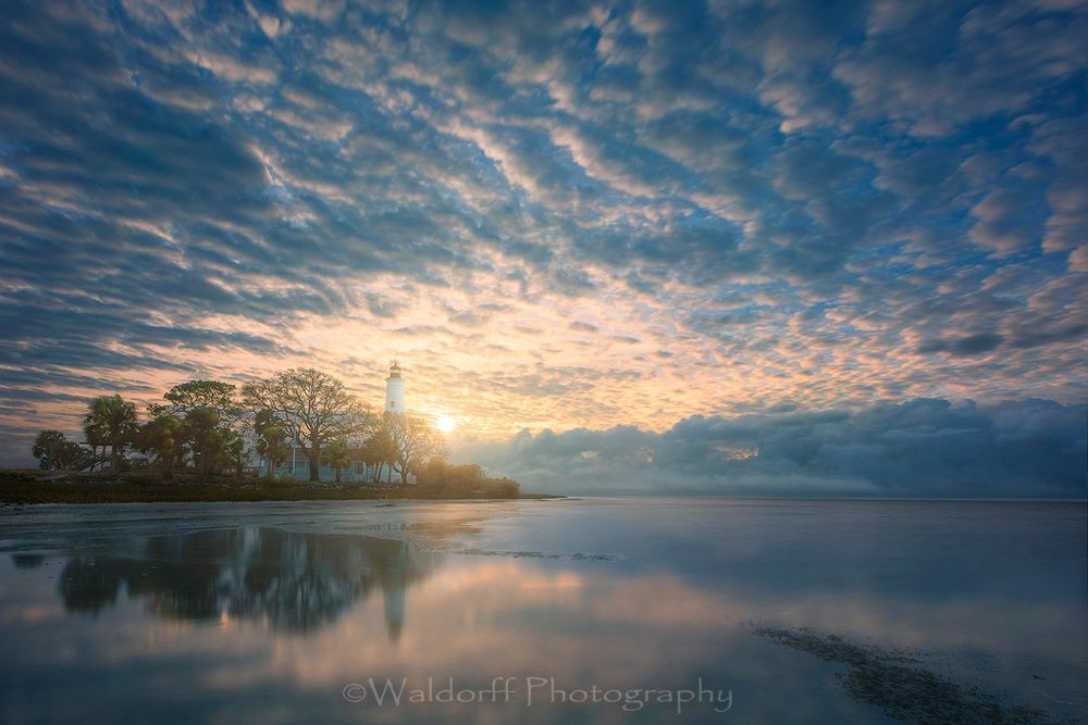 Lighthouse Blues| St. Marks, Florida  | Fine Art Landscape Photography on Canvas, Paper, Metal | Photography by Jeff Waldorff