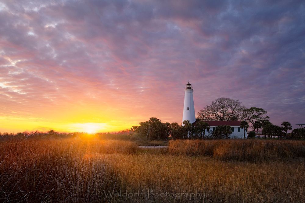 Lighthouse | St. Marks, Florida  | Fine Art Landscape Photography on Canvas, Paper, Metal | Photography by Jeff Waldorff