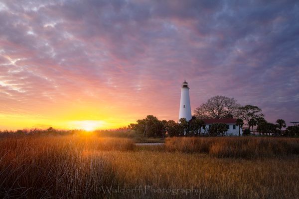 Lighthouse | St. Marks, Florida  | Fine Art Landscape Photography on Canvas, Paper, Metal | Photography by Jeff Waldorff