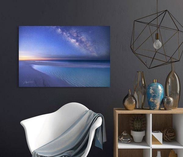 The Milky Way rising over the emerald green waters of the Gulf of Mexico | Waldorff Photography | Fine Art Prints on Canvas, Paper, Metal, and Acrylic