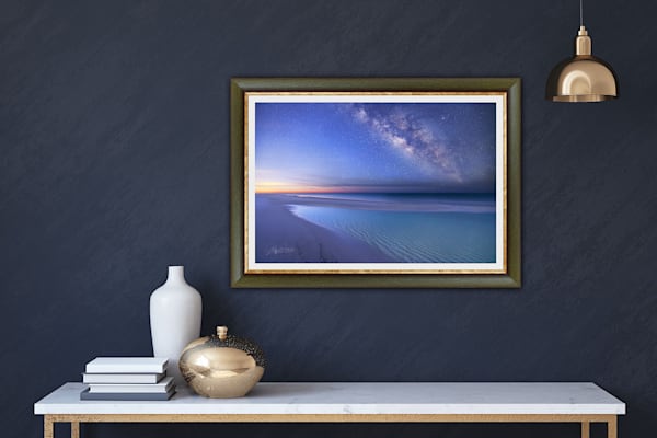 The Milky Way rising over the emerald green waters of the Gulf of Mexico | Waldorff Photography | Fine Art Prints on Canvas, Paper, Metal, and Acrylic