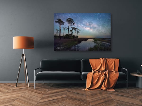 The Milky Way rising over St. Marks, Florida | Waldorff Photography | Fine Art Prints on Canvas, Paper, Metal, and Acrylic