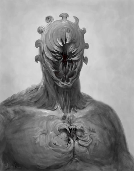Demon Man Art | Burton Gray Studio