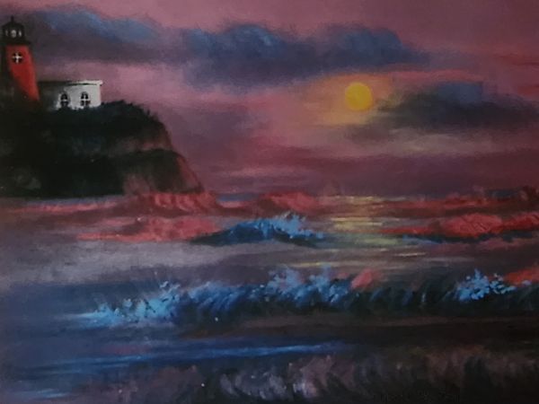 Lighthouse Over The Sea Art | Colours of My Soul