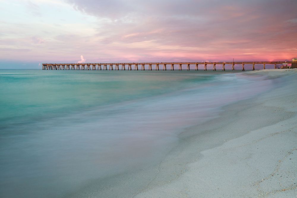 Gentle Navarre Beach Pier Photography Art | John Lazo Photography
