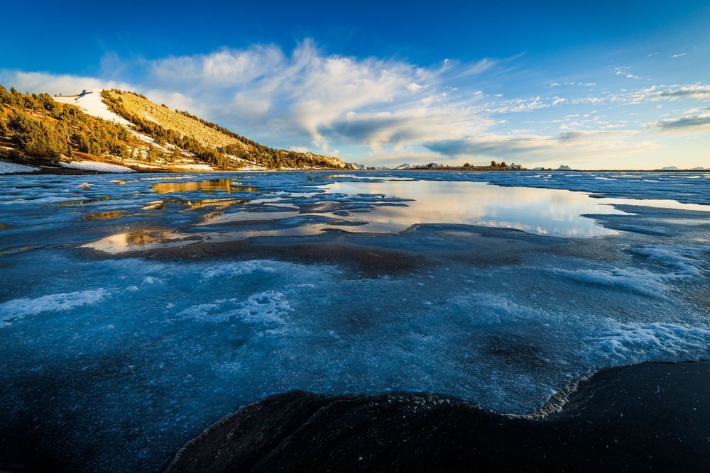 Gaylor Lakes Ice Sheets Photography Art | John Lazo Photography