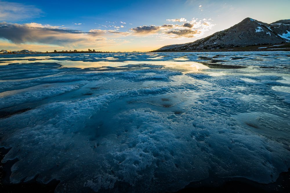 Gaylor Lakes Cool Blue Ice Photography Art | John Lazo Photography