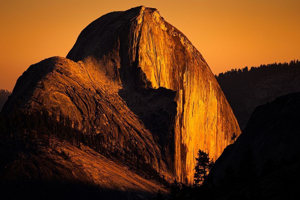 Half Dome Basking In Sunset Photography Art | John Lazo Photography