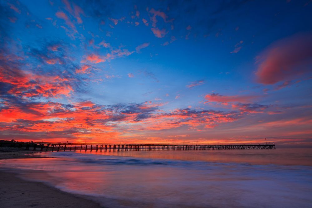 Vibrant Skies Crashing Waves Ventura California Photography Art | John Lazo Photography