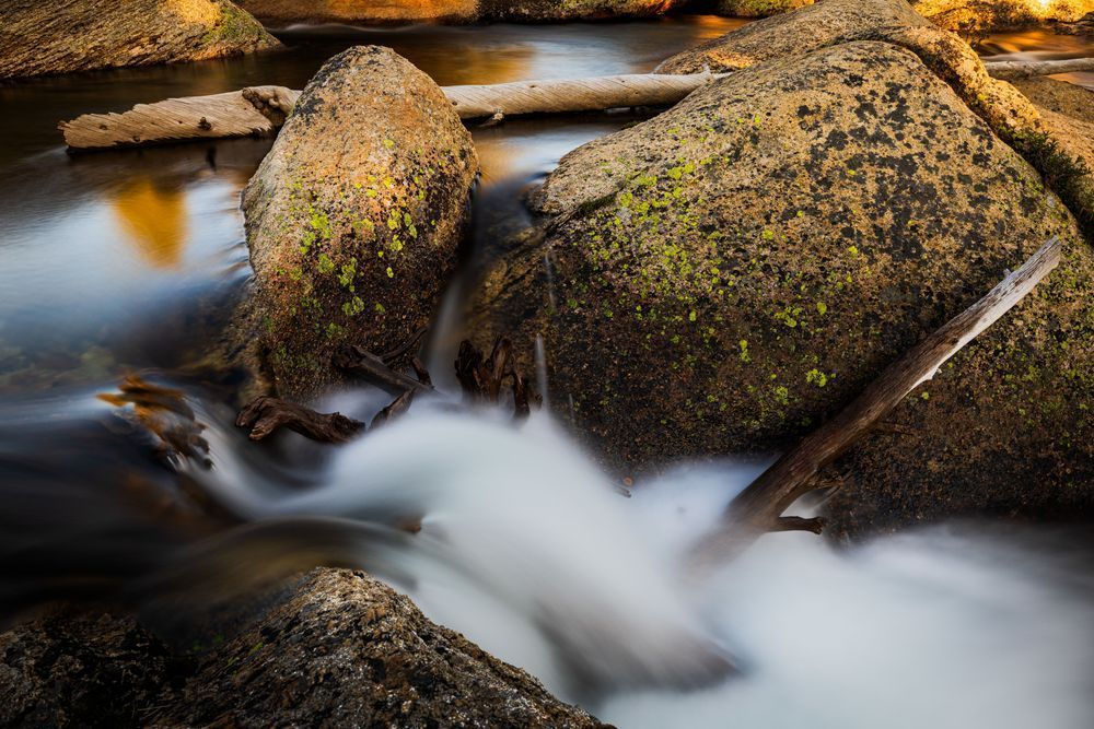 Warm Silky Tuolumne River Photography Art | John Lazo Photography