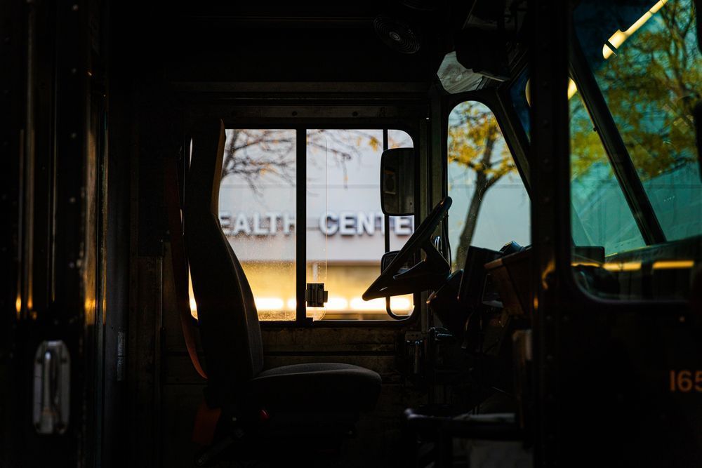 Ups Truck Health Center Photography Art | John Lazo Photography