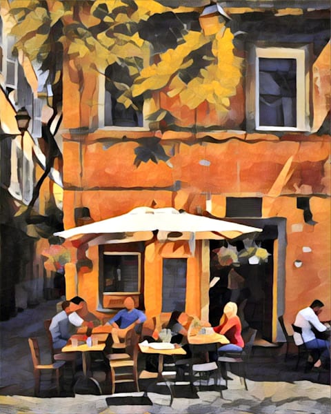 Fall Cafe Art | Dave Fox Studios