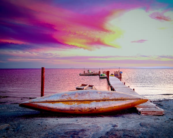Kayak At Sunset Photography Art | Xan Blood Walker Fine Art Photography