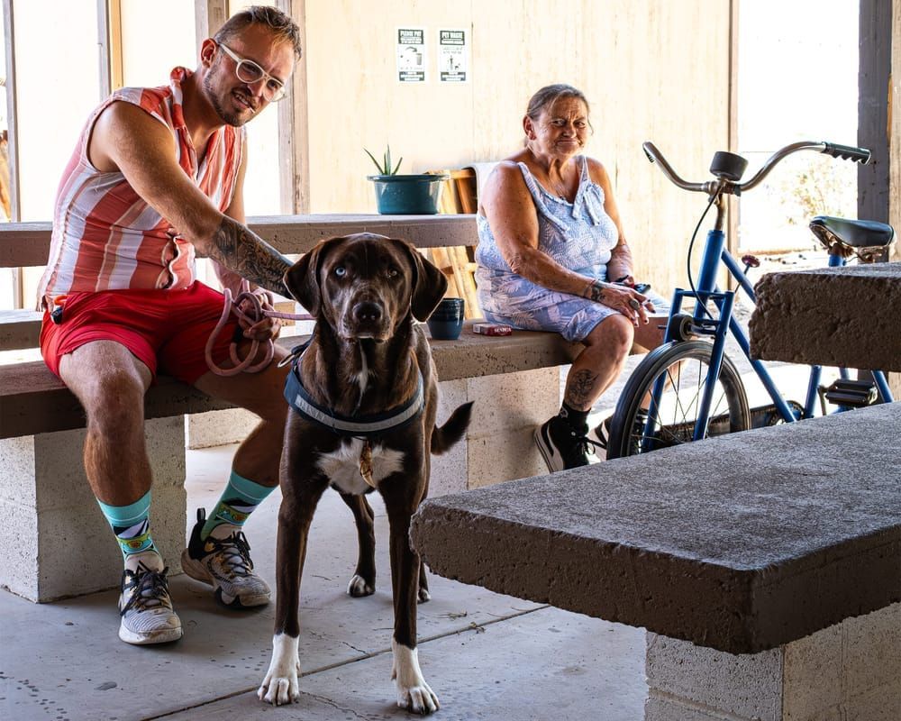 Hanging At The Cooling Center Bb 2025 Photography Art | Xan Blood Walker Fine Art Photography