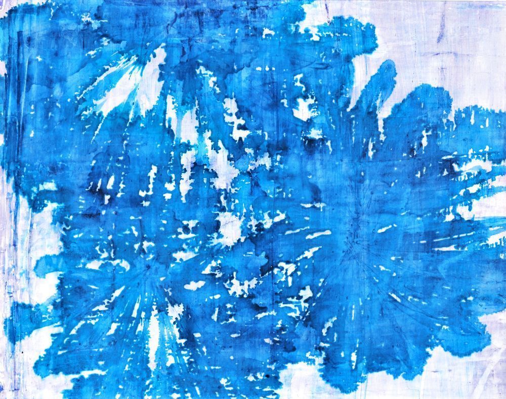 Big Bloom: Blue Art | Lisa T, LLC dba Studio Artistica