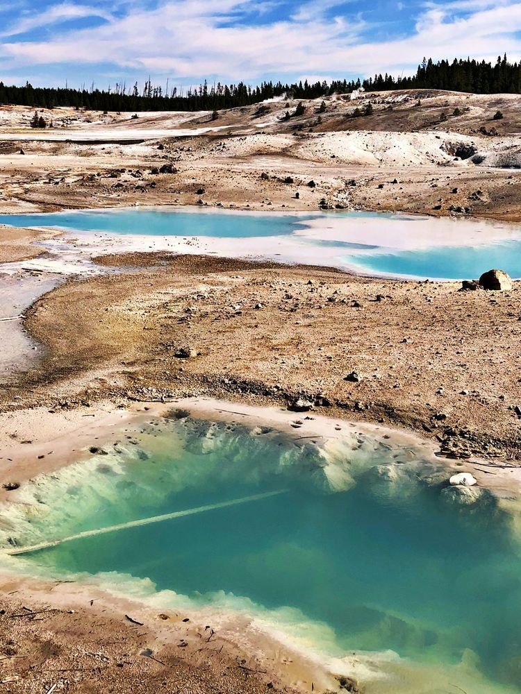 Blue Pools Of Yellowstone Iv Art | Lisa T, LLC dba Studio Artistica