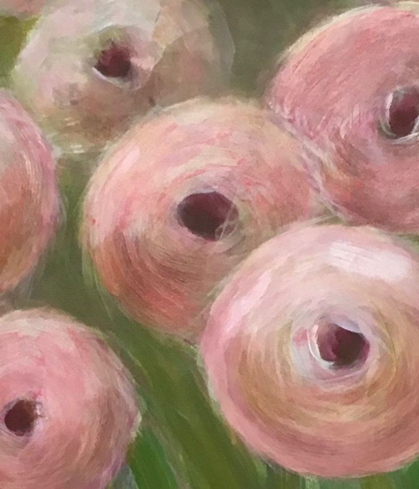 Floral Pink Detail Art | Lisa T, LLC dba Studio Artistica
