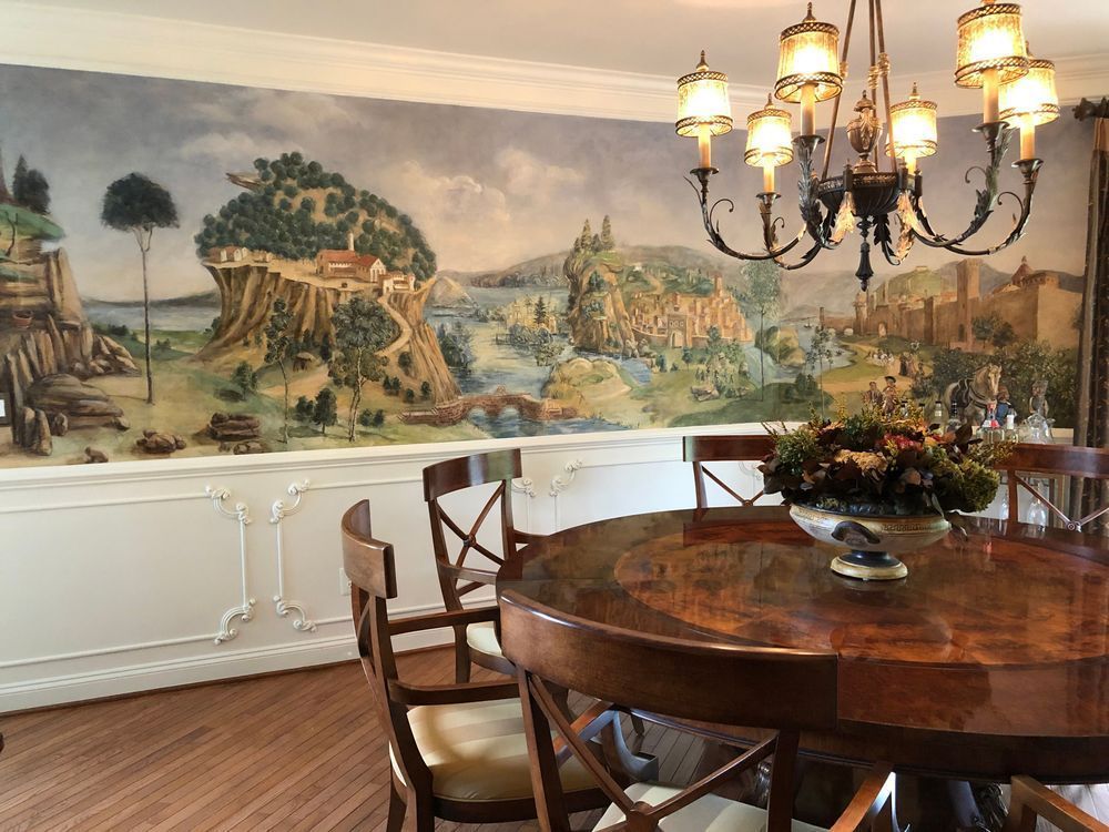 Dining Room Fresco Ii Art | Lisa T, LLC dba Studio Artistica