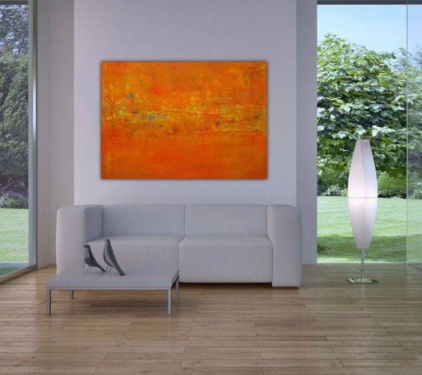 In The Garden; Orange Art | Lisa T, LLC dba Studio Artistica