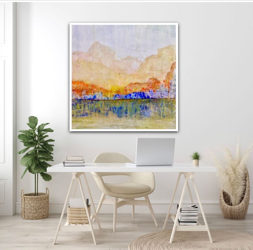 Blue Canyon Home Office Art | Lisa T, LLC dba Studio Artistica