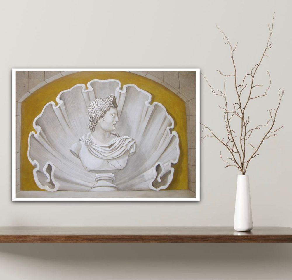Bust In Shell Art | Lisa T, LLC dba Studio Artistica