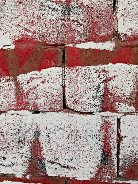 An Urban Vibe:  Crimson & White Art | Studio Artistica Lisa T, LLC