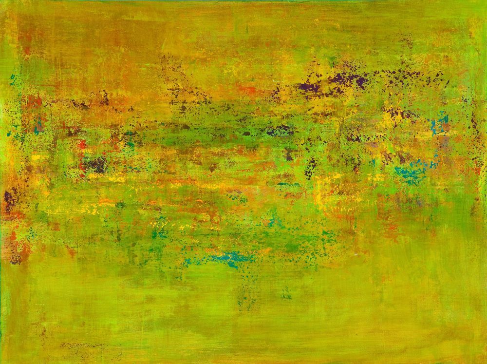 Abstracted: In The Garden Green Art | Lisa T, LLC dba Studio Artistica