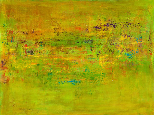 Abstracted: In The Garden Green Art | Studio Artistica Lisa T, LLC