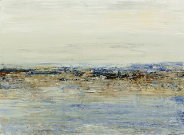 Wave: Blue & Gold Art | Studio Artistica Lisa T, LLC
