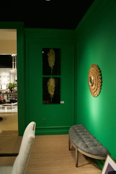 Verre' Eglomise: Gold Feathers On Glass Art | Lisa T, LLC dba Studio Artistica