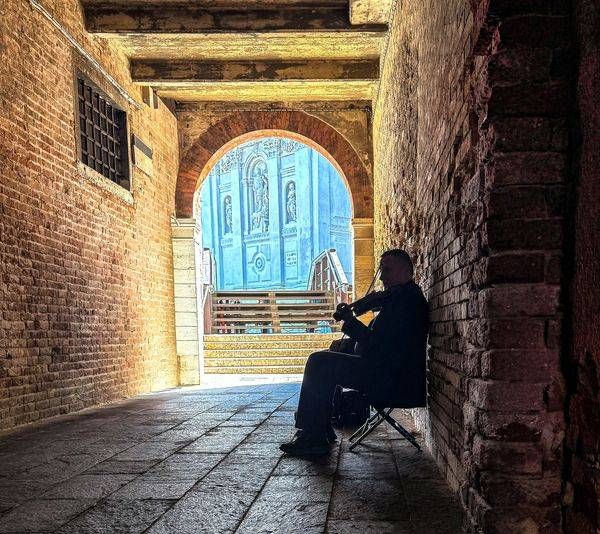 Venice Violinist Art | Michael Blanchard Inspirational Photography - Crossroads Gallery