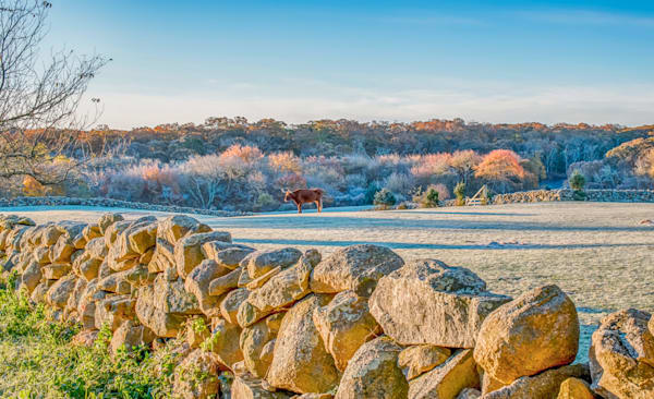 Brookside Farm Fall Frost Art | Michael Blanchard Inspirational Photography - Crossroads Gallery