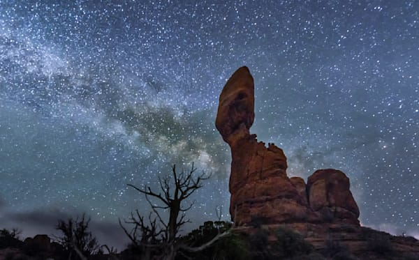 Balanced Rock Milky Way Art | Michael Blanchard Inspirational Photography - Crossroads Gallery