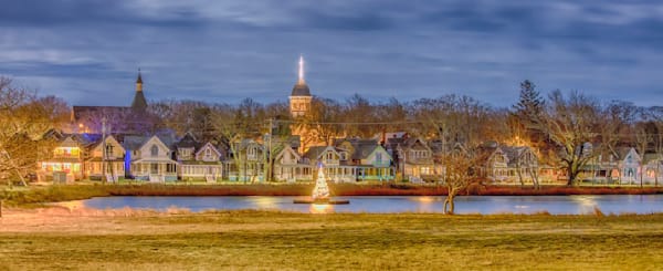 Sunset Lake Christmas Panorama Art | Michael Blanchard Inspirational Photography - Crossroads Gallery