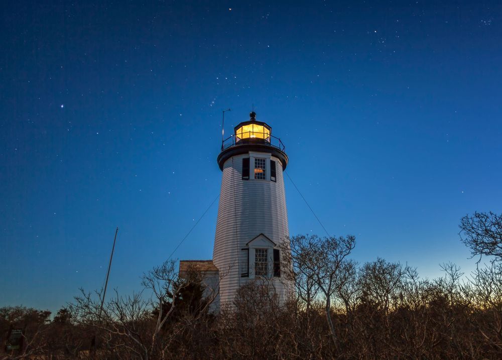 Cape Poge Light Stars Art | Michael Blanchard Inspirational Photography - Crossroads Gallery