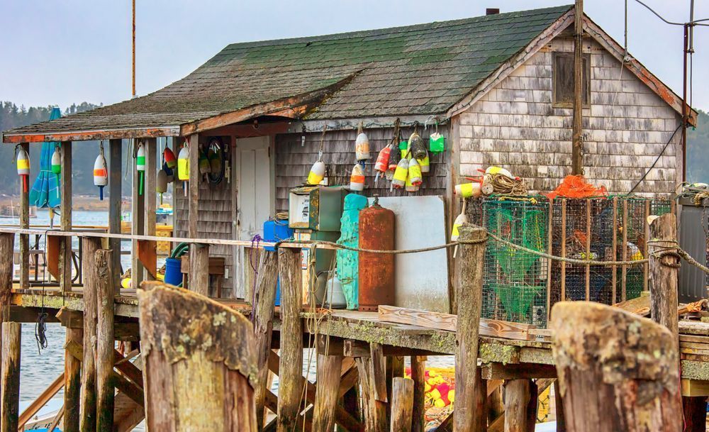 Cape Porpoise Fishing Shack Copy Art | Michael Blanchard Inspirational Photography - Crossroads Gallery